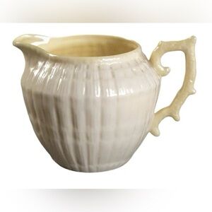 Vintage Belleek Limpet Creamer Irish Porcelain Pitcher, 1950s, 4th mark